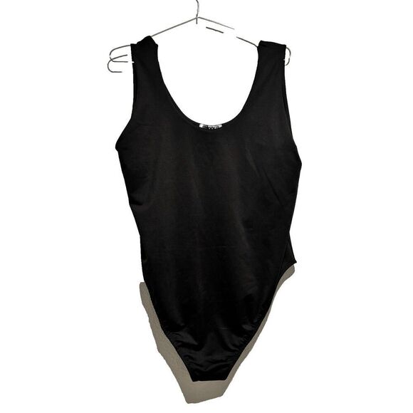 NWT Rebdolls Womens Essential Tank Swimsuit Black 3X Self Bra Body Swimsuits - Picture 2 of 7